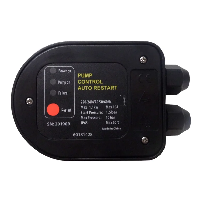 Krasis Pump Controller, Auto-Restart, 1.1 kW / 10 A, 1.5 bar Start